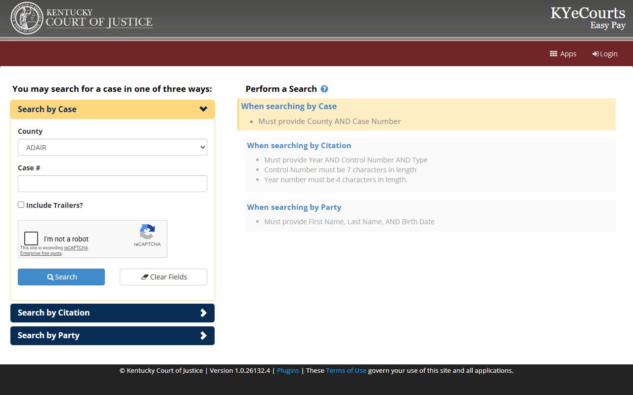 Mason County court records ePay search by case citation and party
