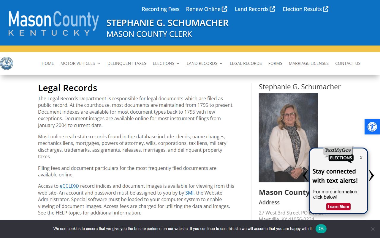 Mason County probate records legal records eCCLIX
