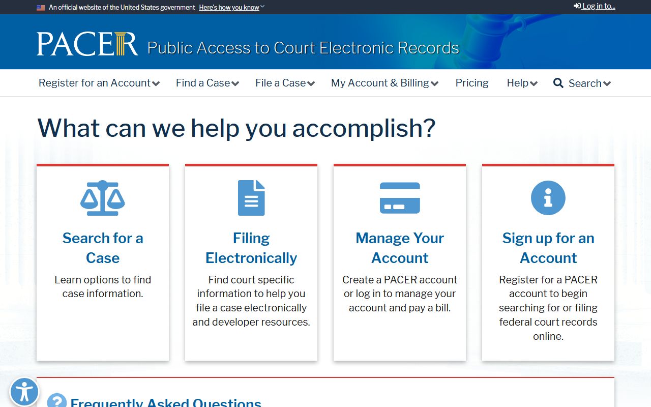 Mason County traffic court records and PACER federal case access
